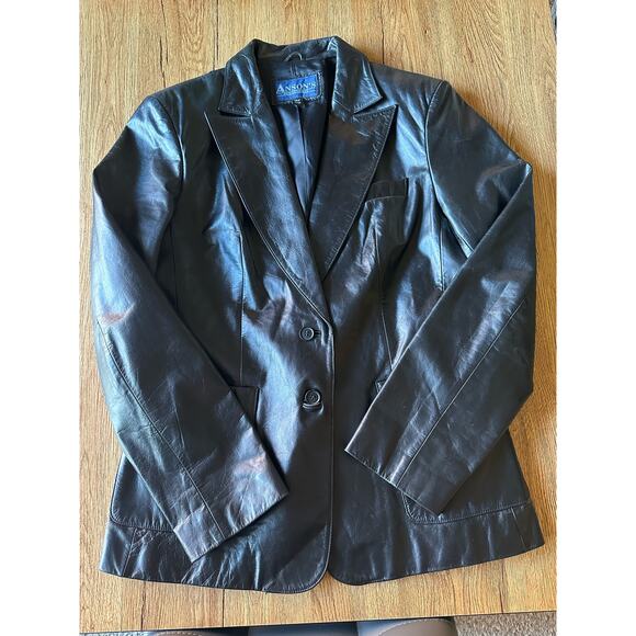 Ansons Herrenhaus Vintage Leather Jacket Size 11/12 - Picture 1 of 6